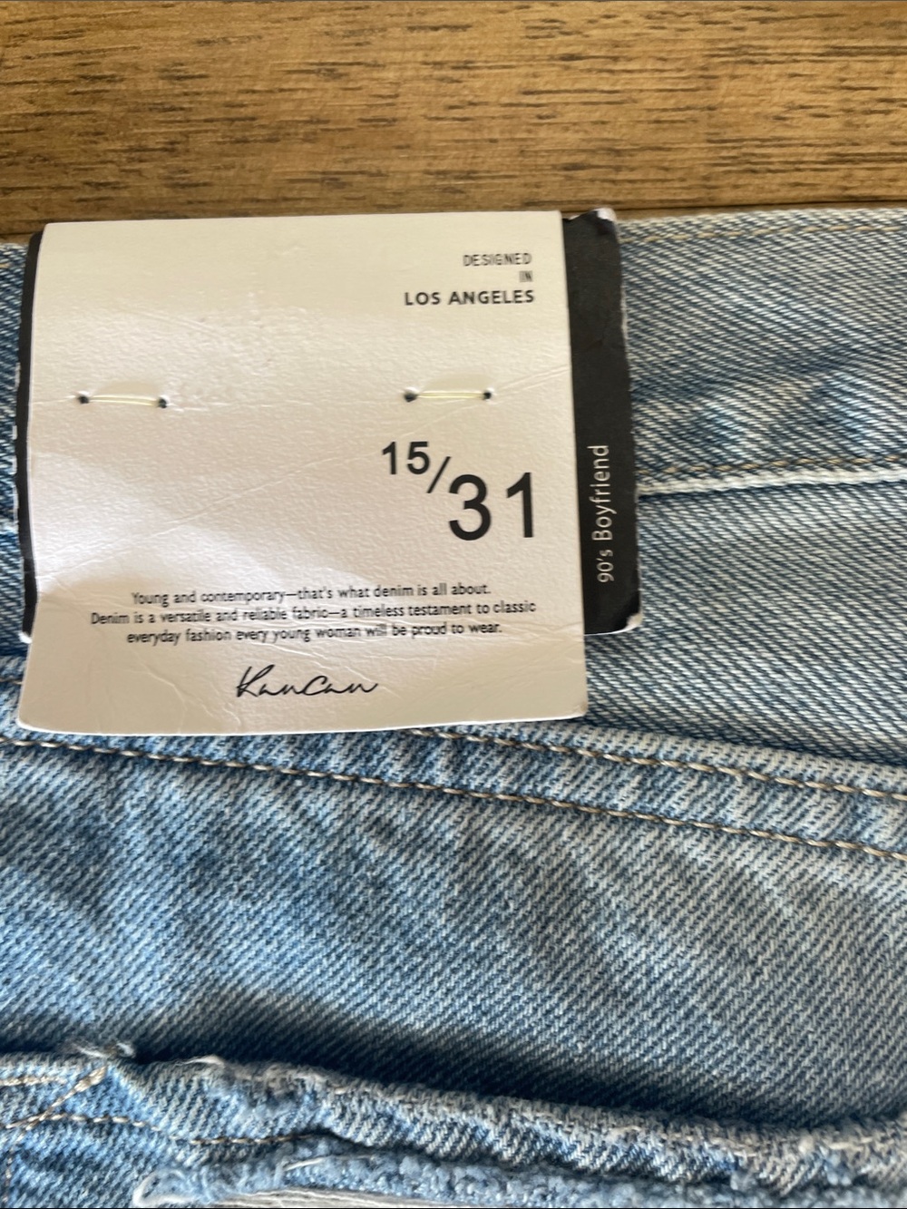 KanCan Light Blue Distressed Boyfriend Jeans - Picture 8 of 8